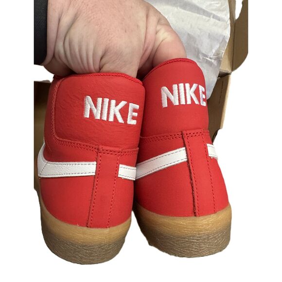 NIKE SB ZOOM BLAZER MID - University Red/White - Orange Label - Size 13 m - NEW - Picture 2 of 5